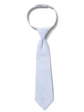 Janie and Jack Seersucker Necktie - Provence Stripe